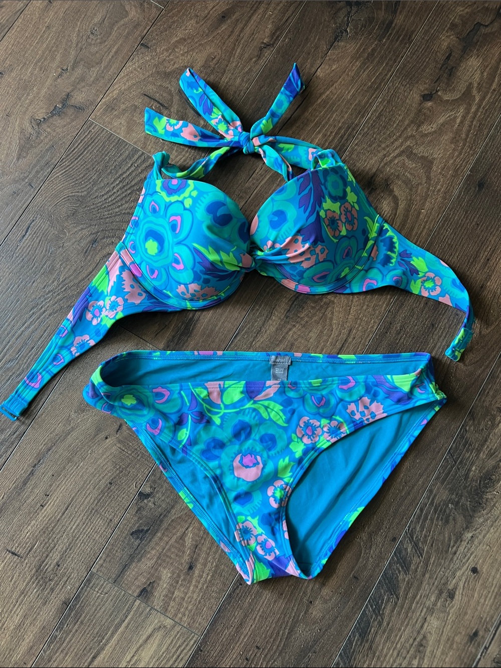 aerie push-up Bikini top with matching bottoms